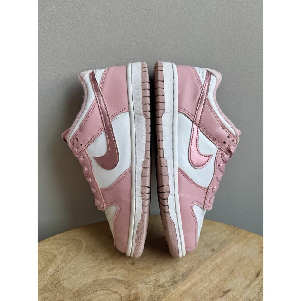 Nike Dunk Low GS Pink Velvet Metallic DO6485-600 Girls 5 Y Women 6.5 Sneakers - Picture 5 of 10